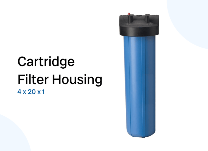 Cartridge Filter Housing 4 x 20 x 1 image